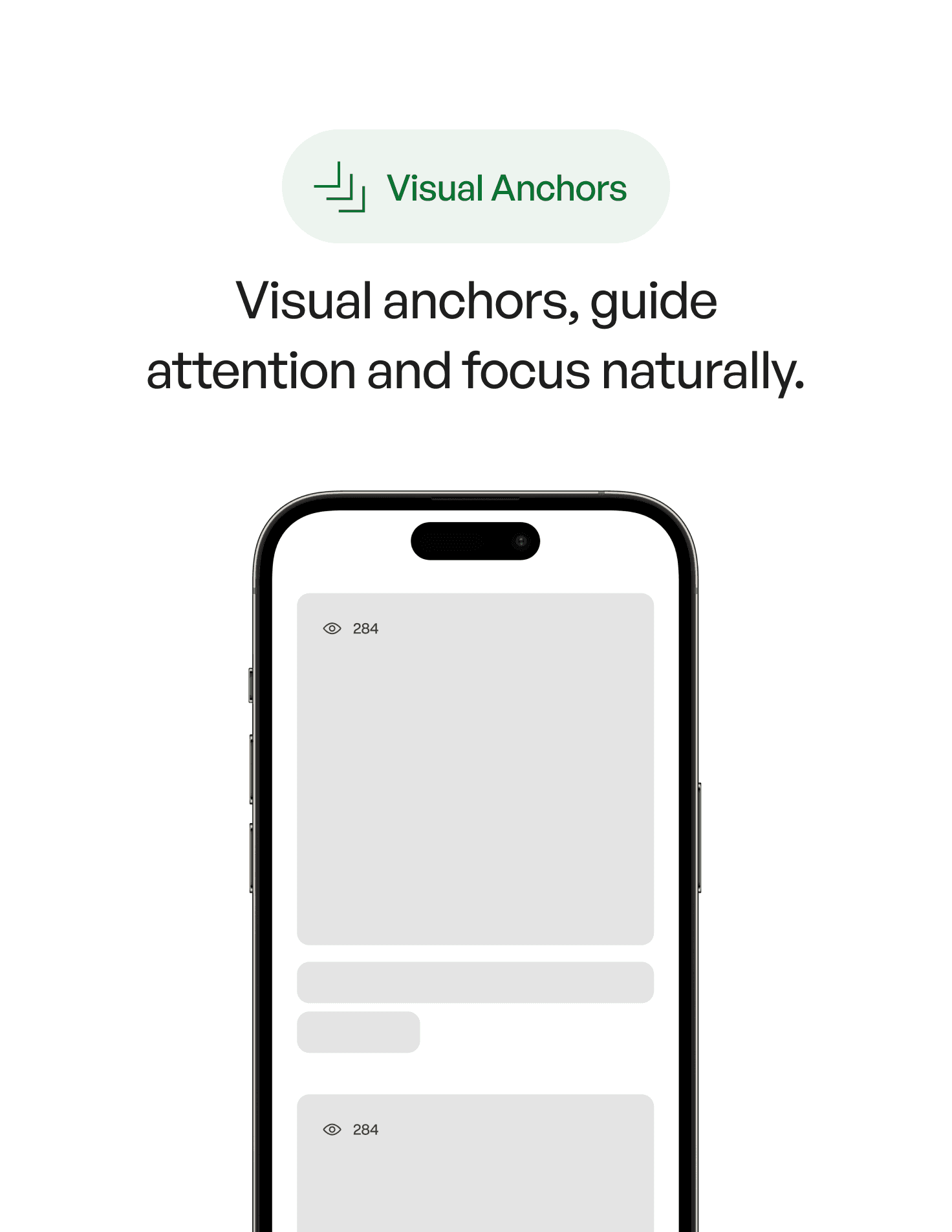 Visual Anchors in UX design