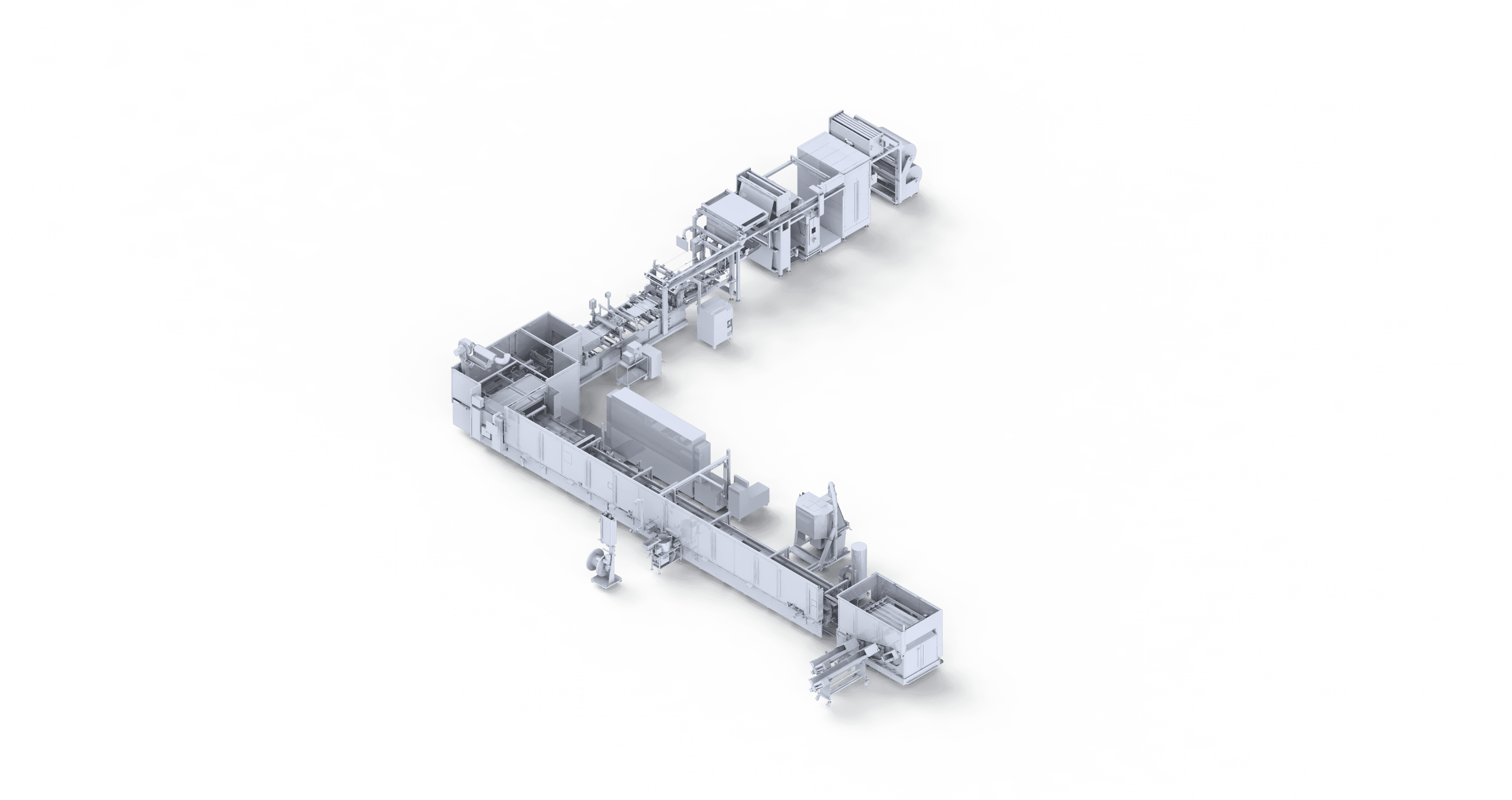 Industrielle Maschinenanlage, Fließband, Produktion, Fabrik, Automatisierung, Technologie