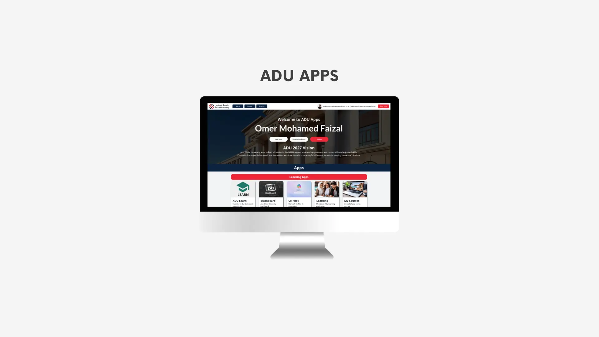 ADU Apps Portal