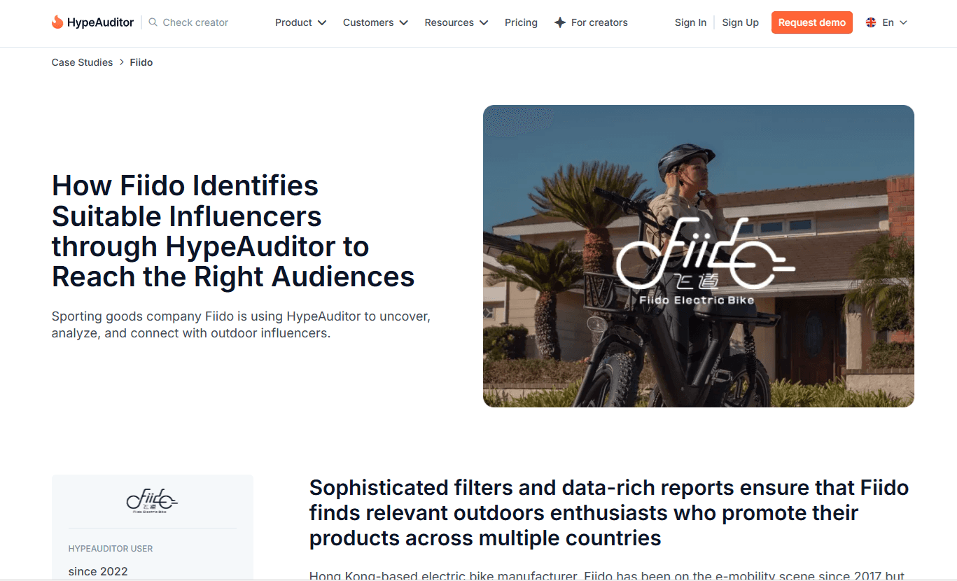 fiido tiktok marketing case study