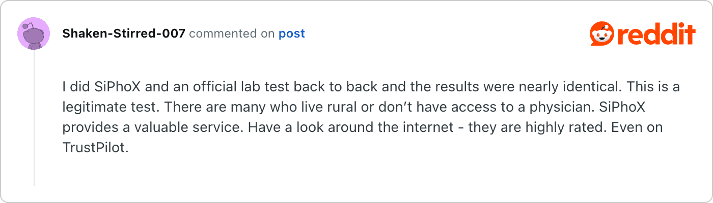 Post on Reddit
