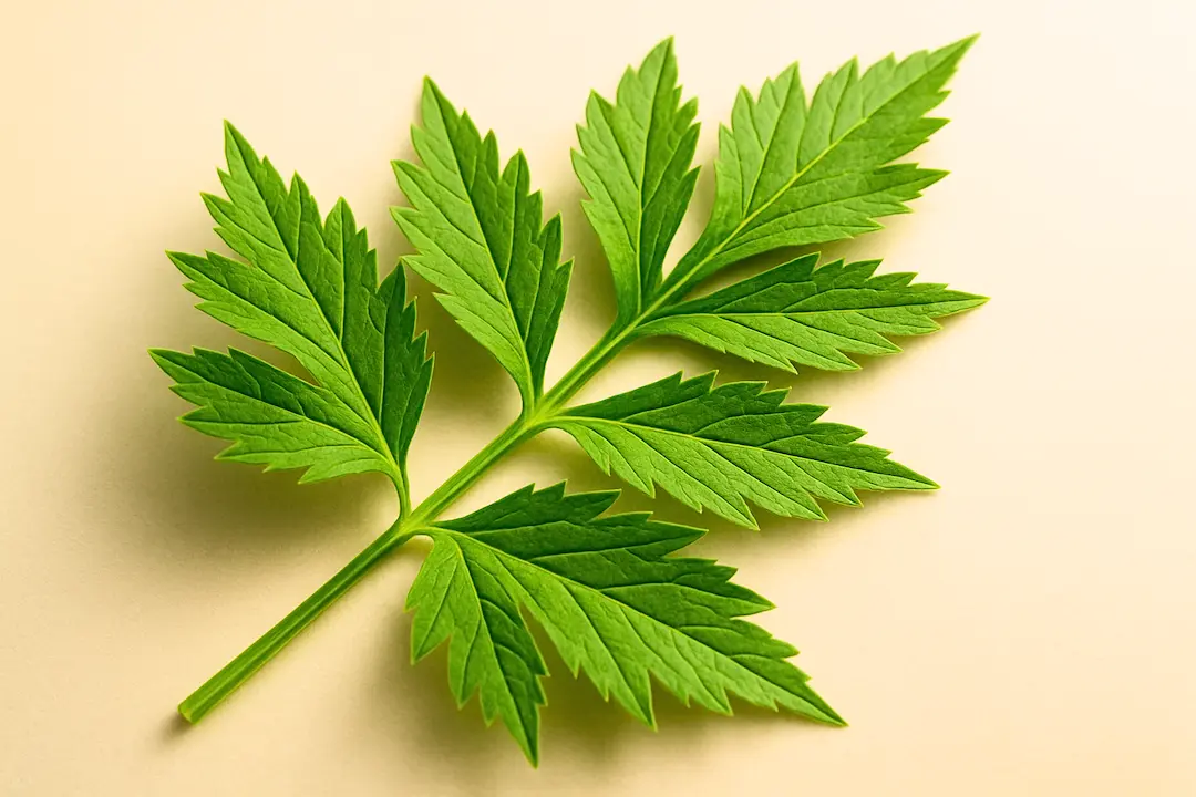 Ashitaba Zweig Blatt Struktur