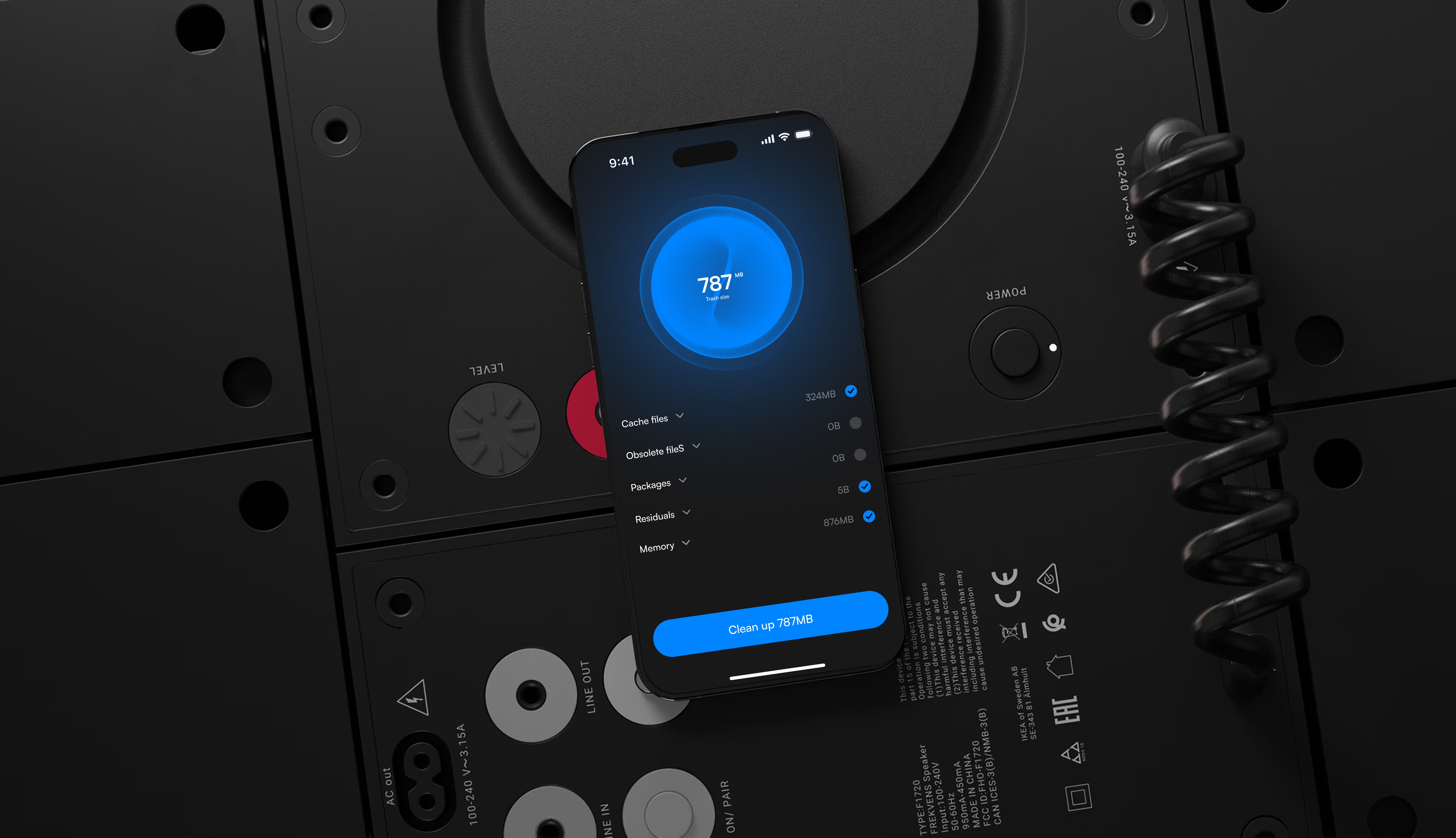 Storage Clean UI Screen
