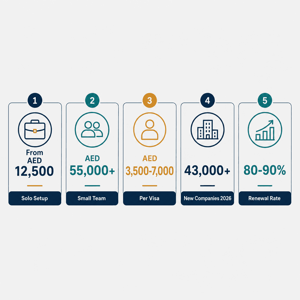 Infographic: Business Setup Cost in Dubai