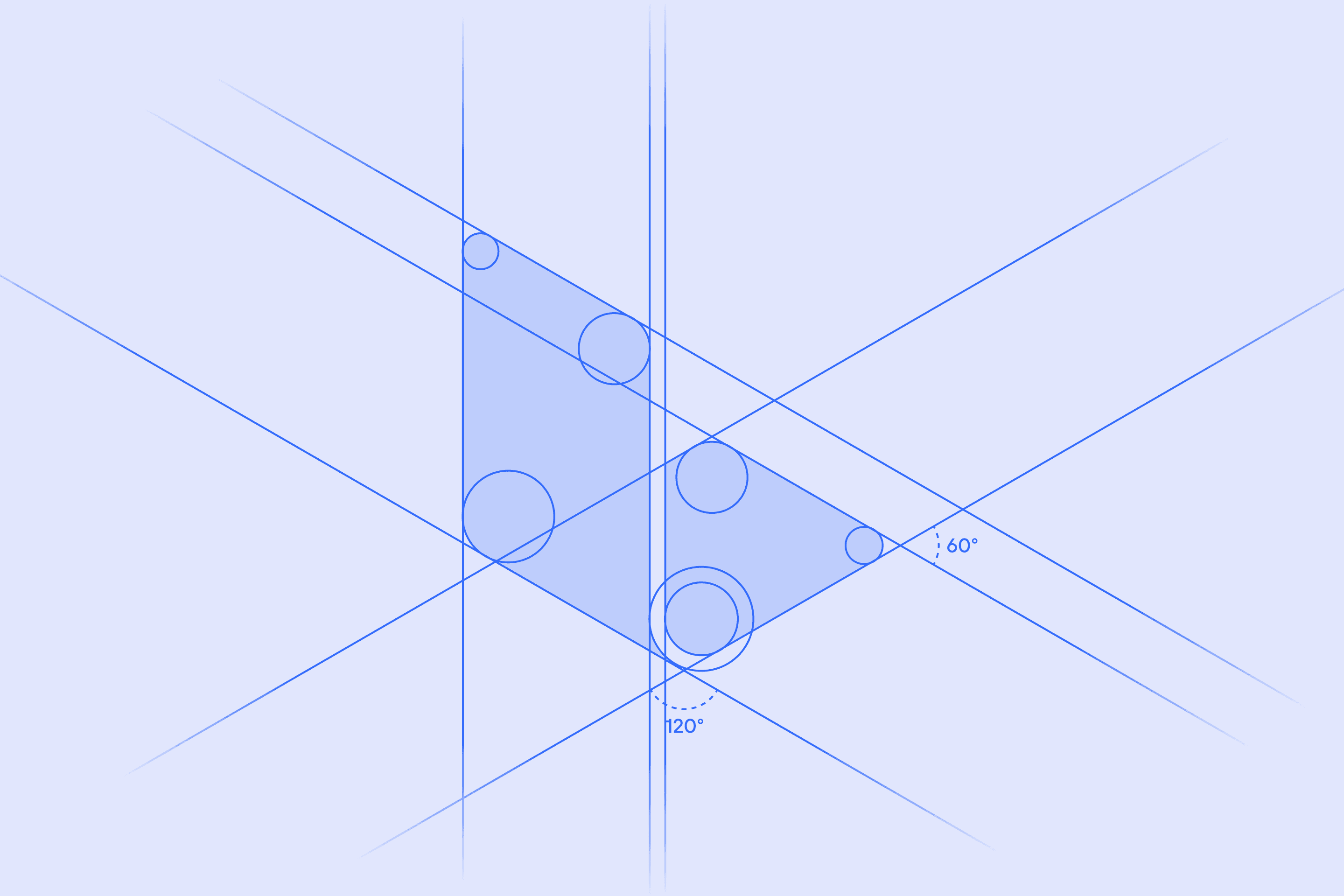 Sketch showing the geometry of the new Labster logo.