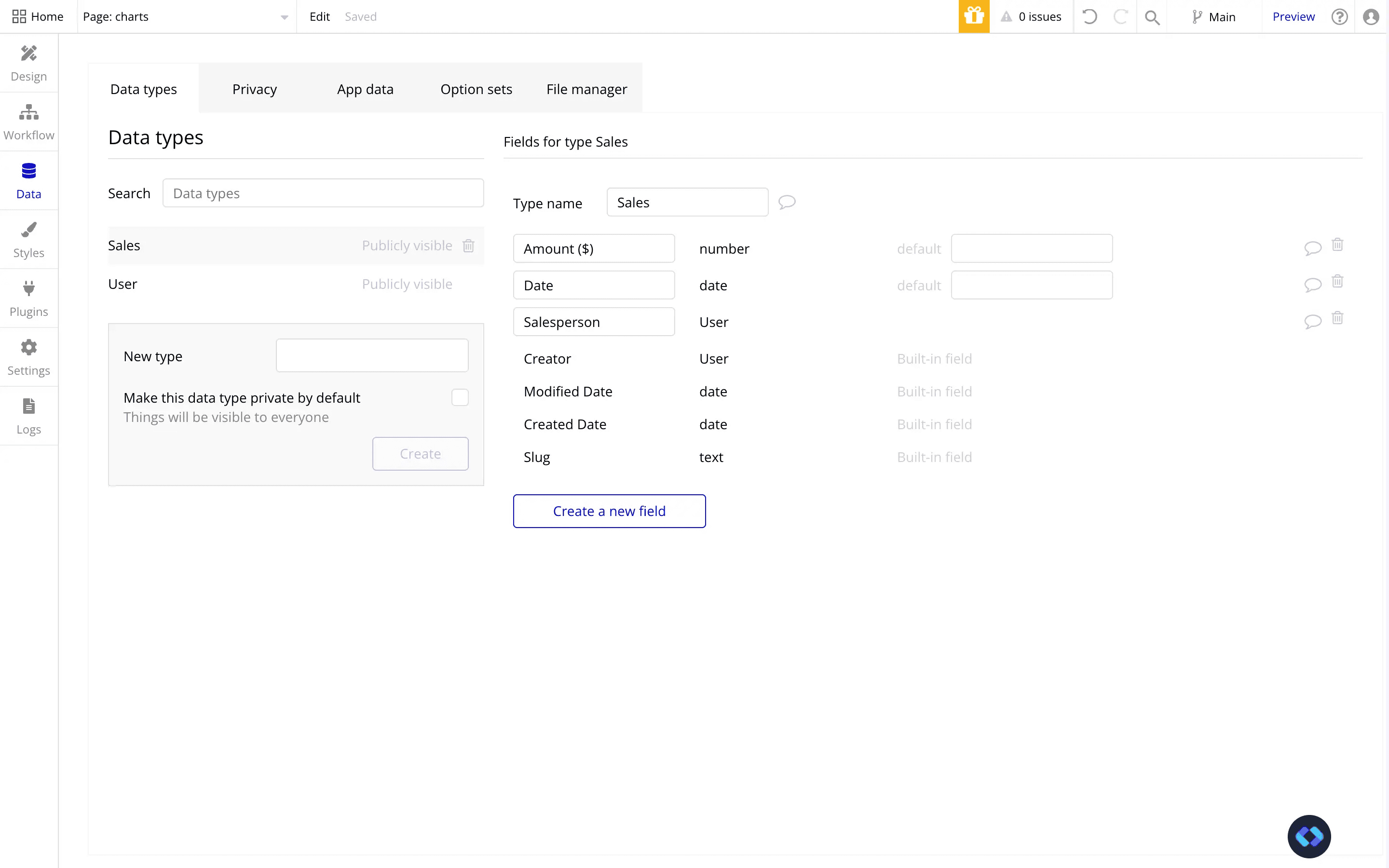 example of a bubble datatype