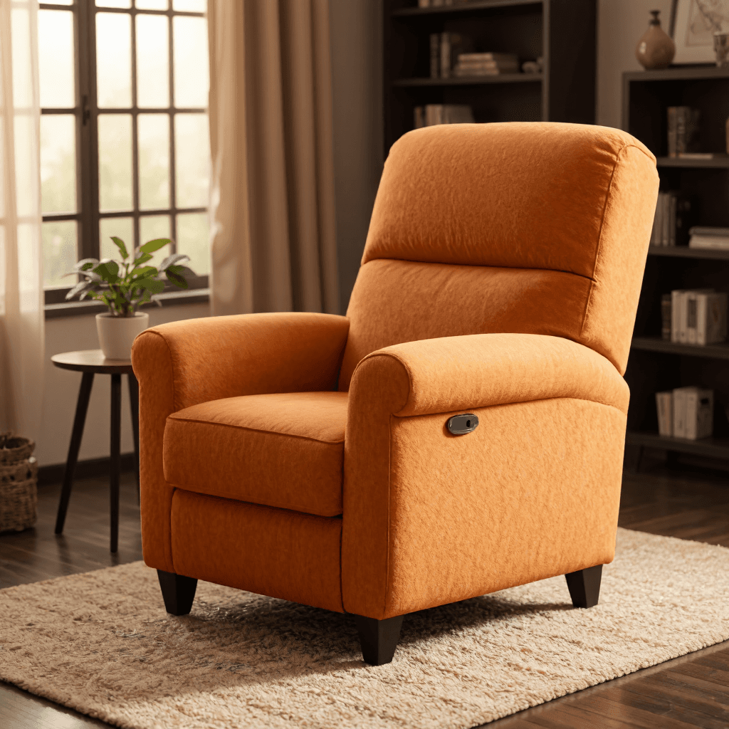 product photography of a recliner chair designed for comfort and relaxation