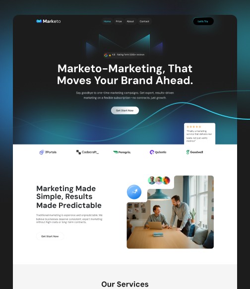 Marketo — Marketing Agency Website Template