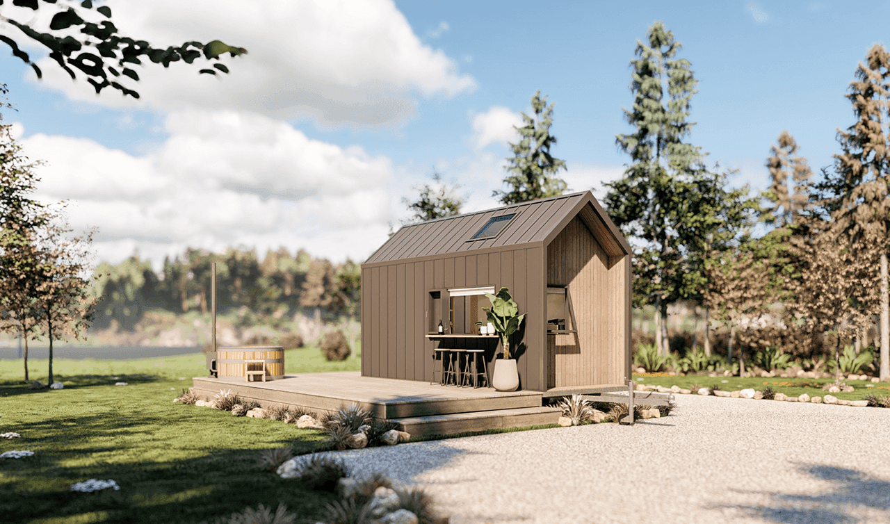 Gable Shaped Tiny Haus for 2