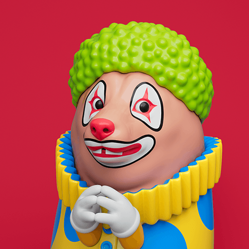 Shiba Inu clown suit