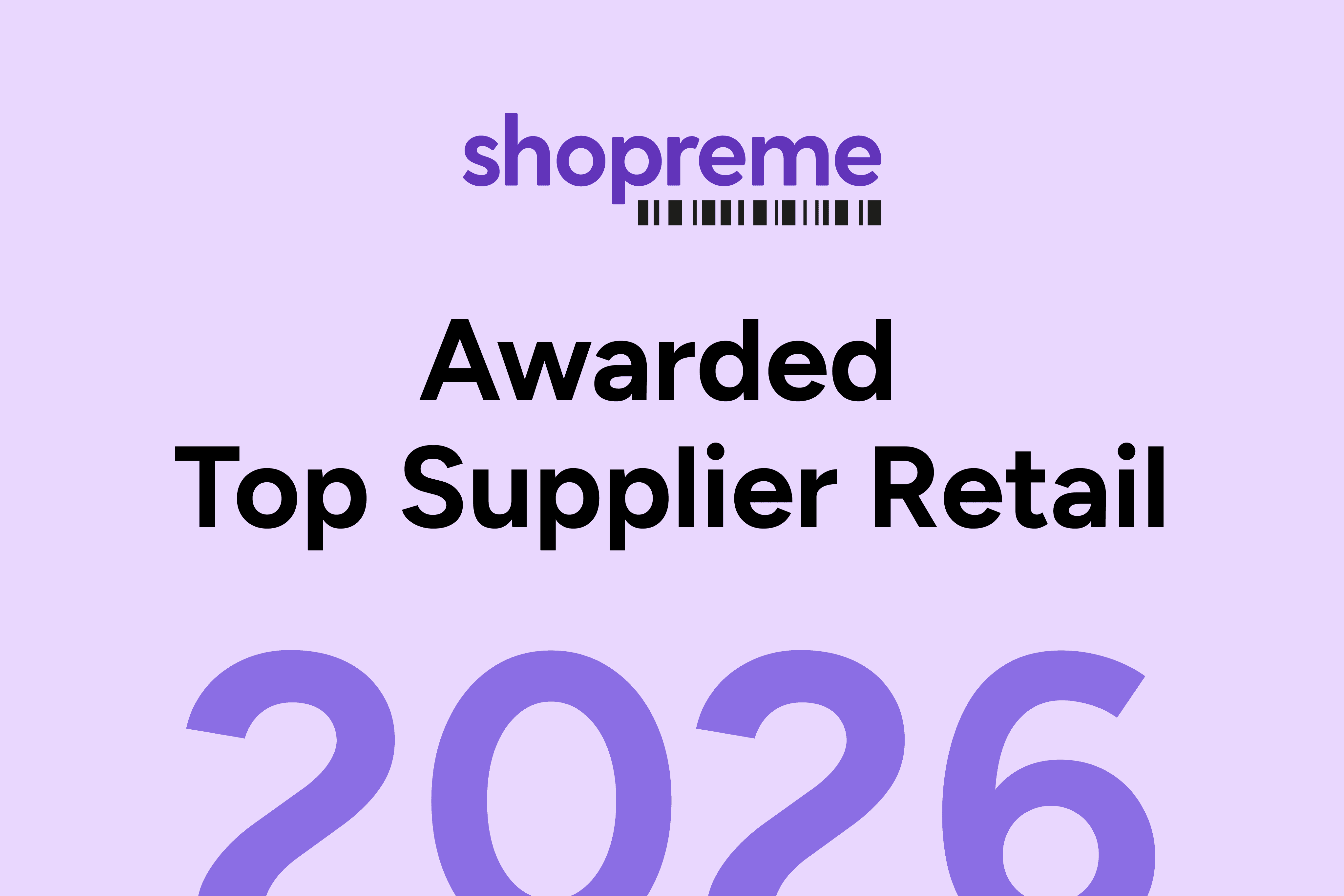 shopreme winner top supplier retail 2026 reta award