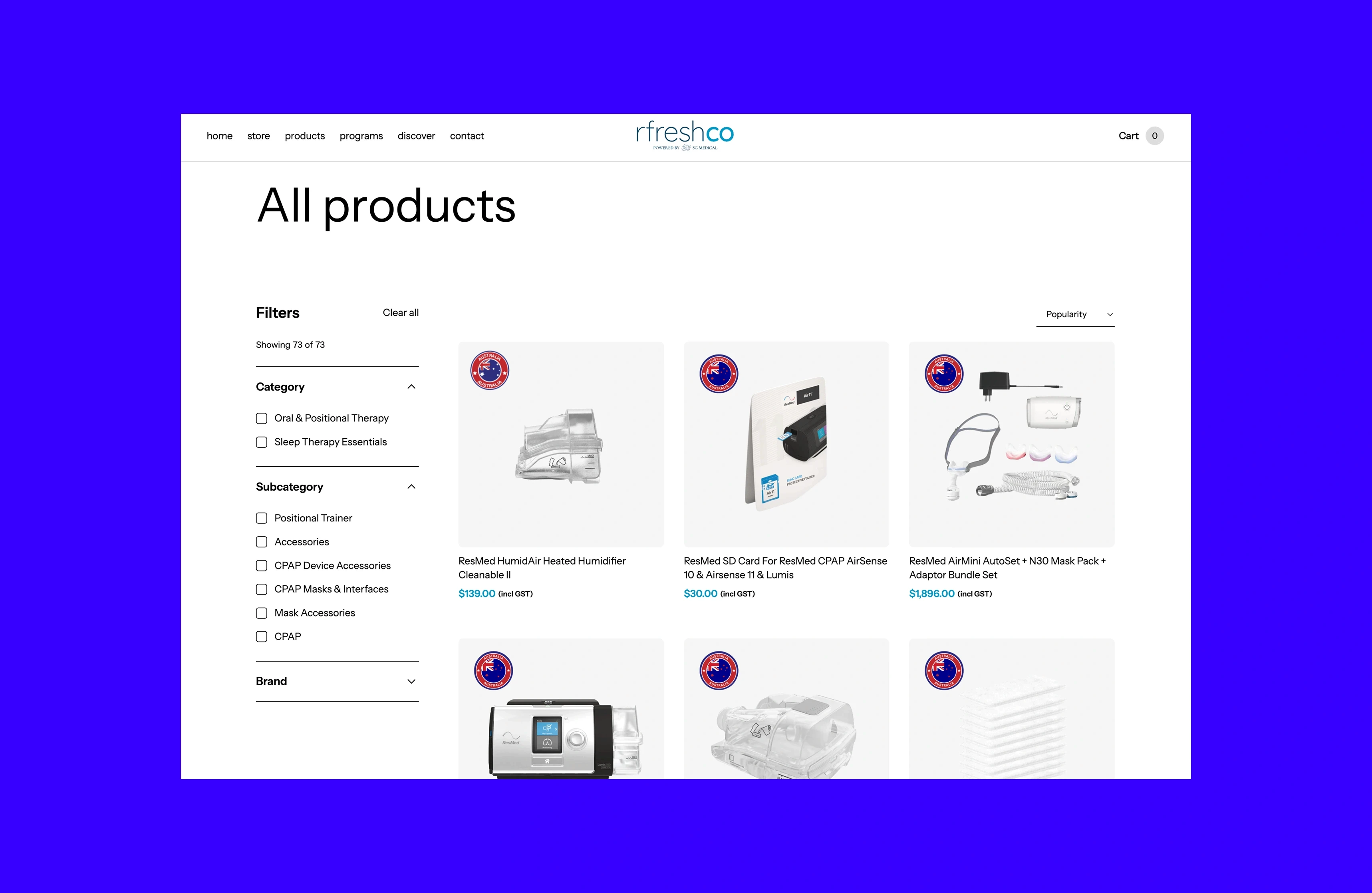 rfreshco online store singapore