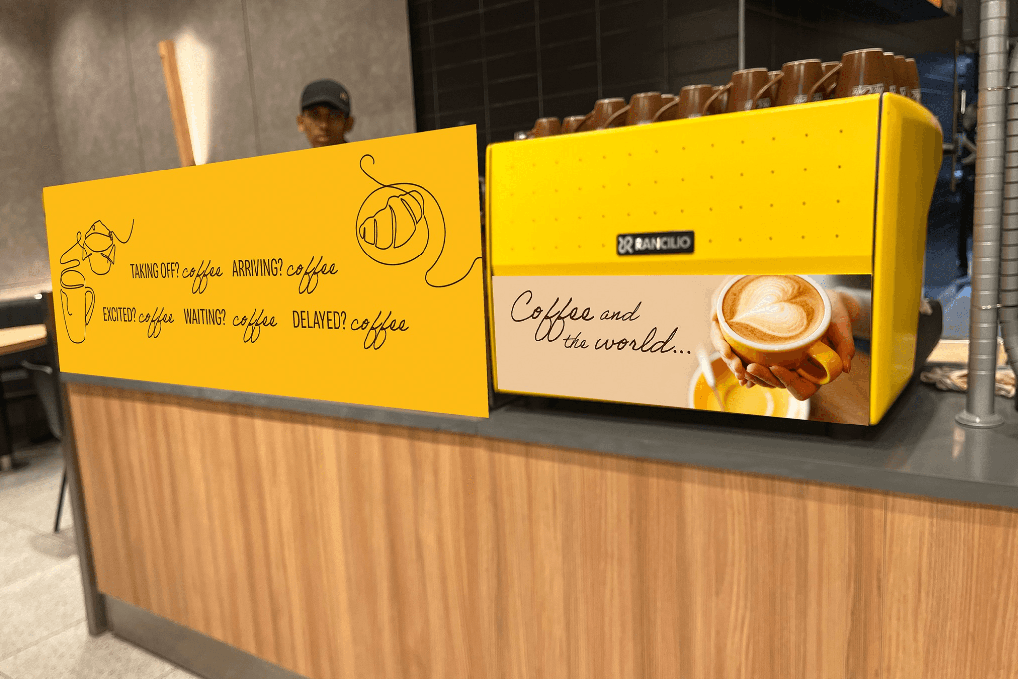 display counter for McCafé