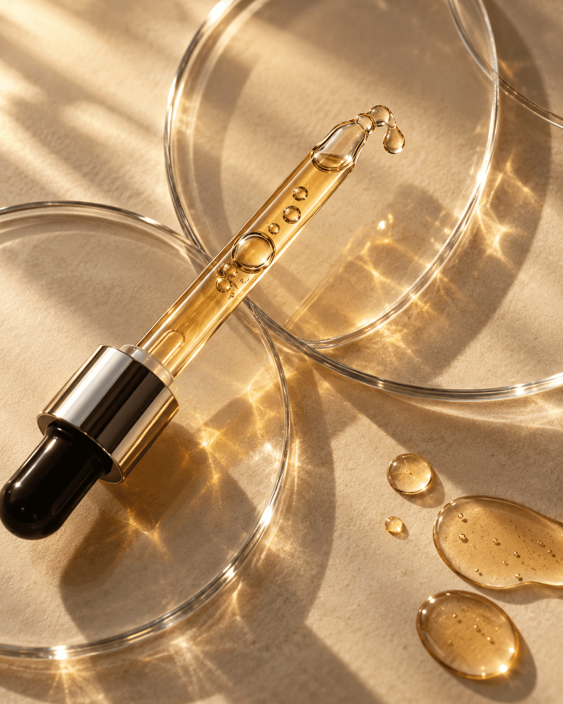 Serum dropper still life