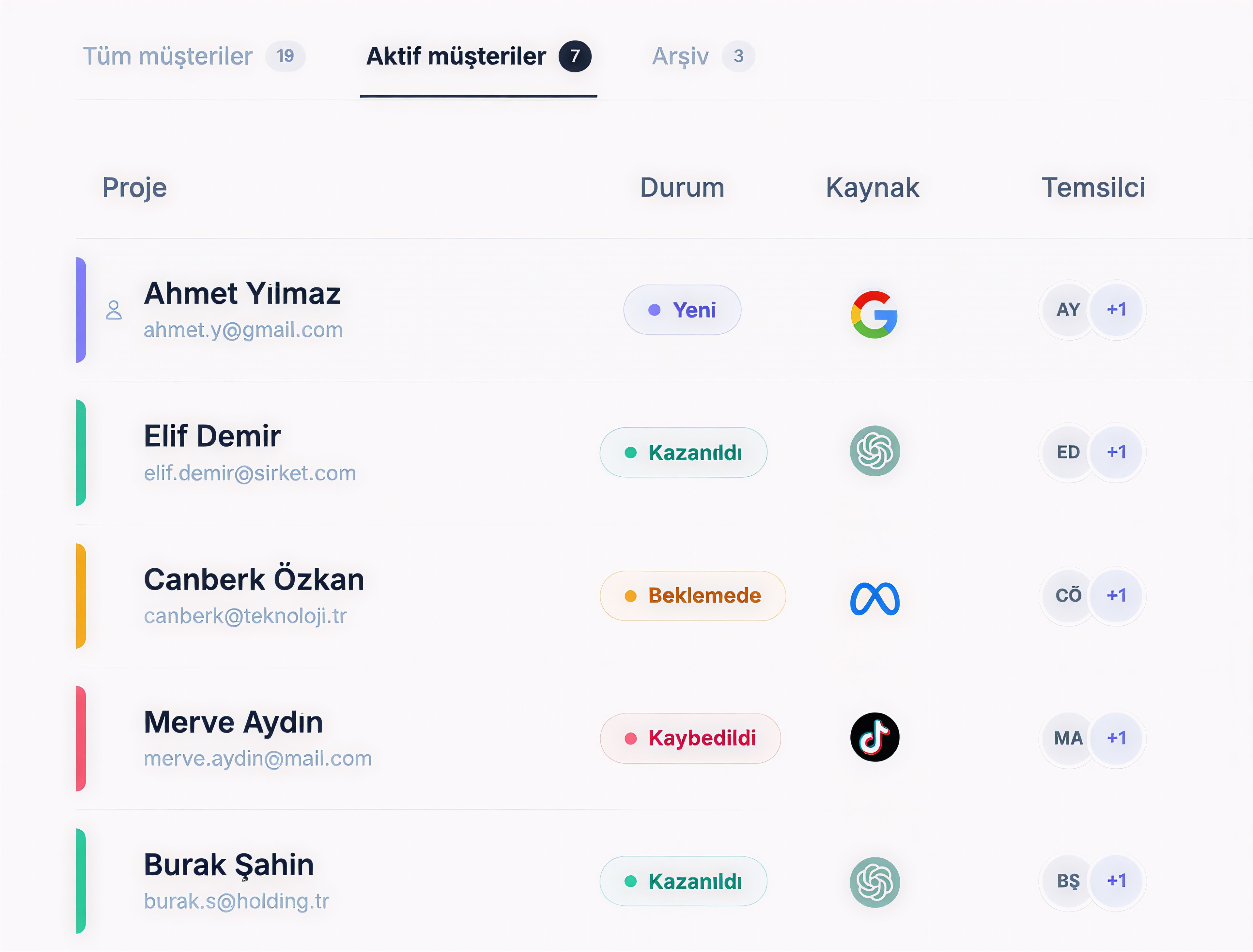An image of Freelio's project ui