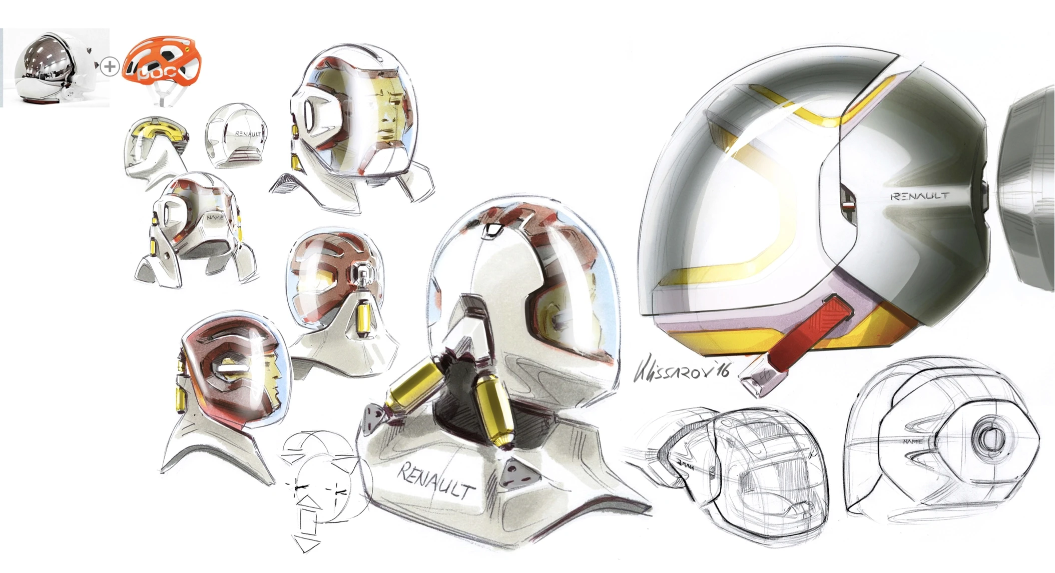 R.S. Vision helmet sketches