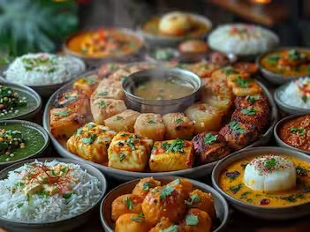 Assorted local delicacies