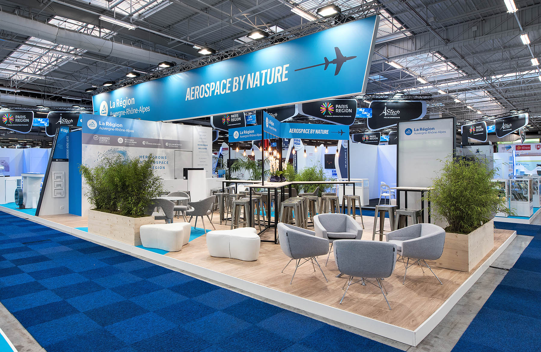 Stand Region AUVERGNE-RHÔNE-ALPS and CCI Lyon by Expace