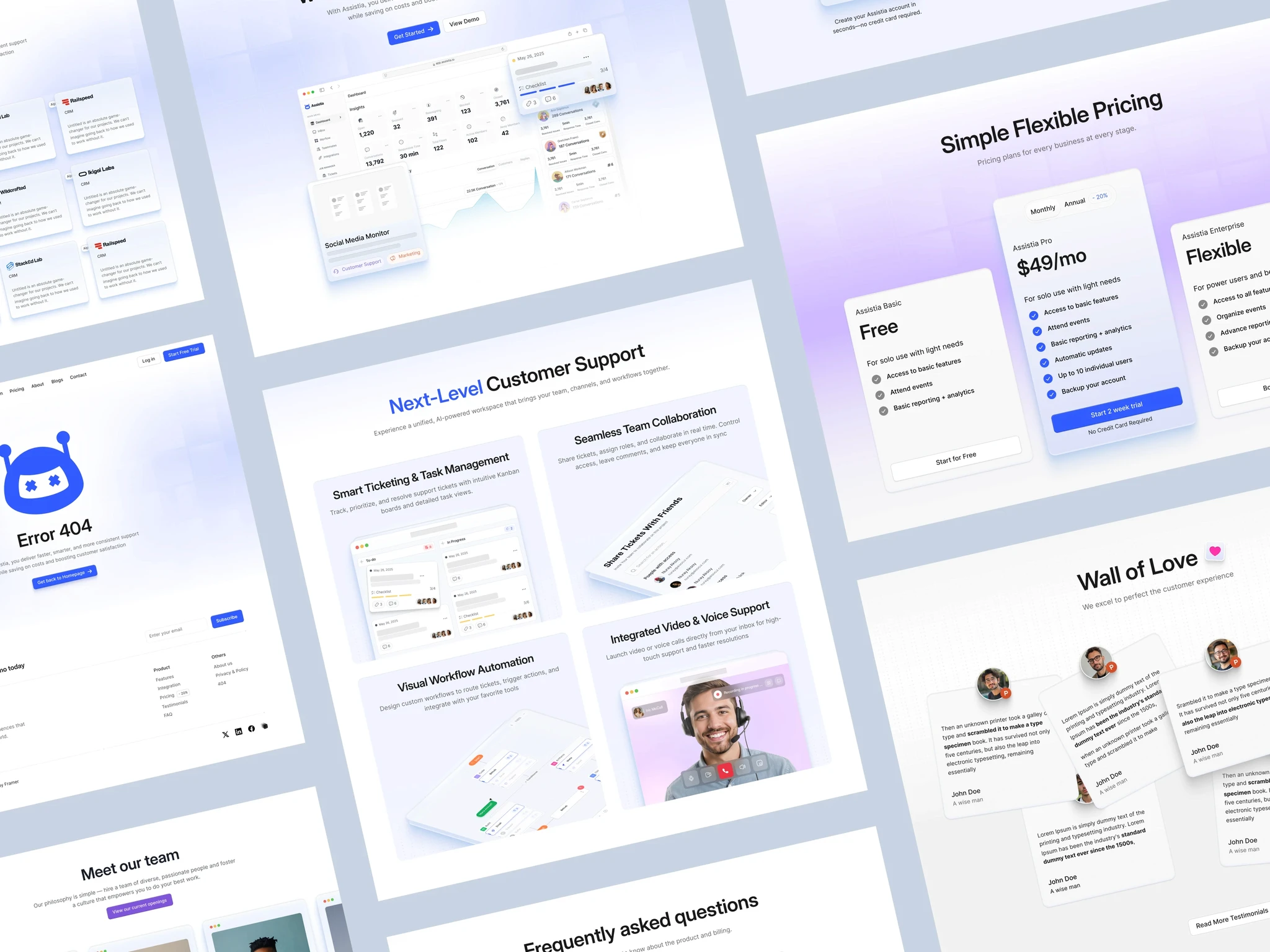 AI Customer Service SaaS Template