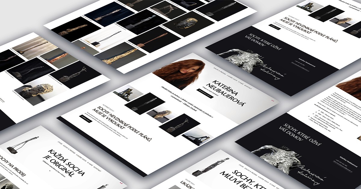 Tereza Hercíková - tvrba webu s galerií