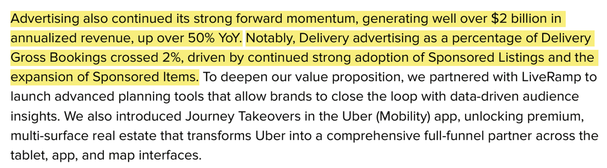 Uber Technologies, Inc., “Q4 2025 Prepared Remarks,” FY2025 Q4 Earnings, Feb. 4, 2026.