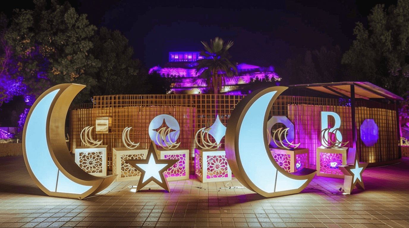 welcome decore at the 2023 ramadan al amariah in riyadh