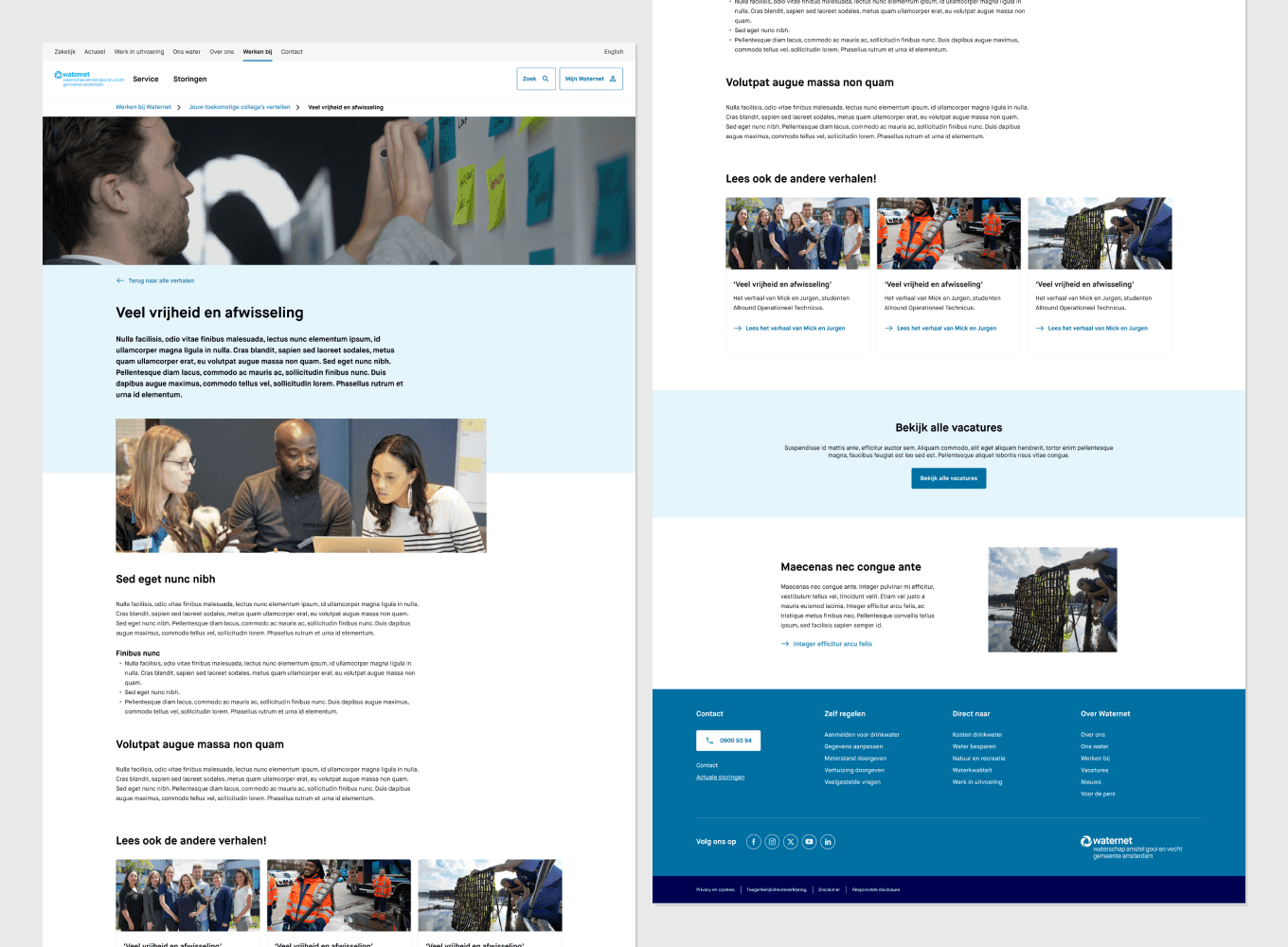 UX-UI Design Waternet Amsterdam in mei 2025 door Freelance Senior Brand & UX-UI Designer Michiel  Nagtegaal / Mr. Upside uit Voorburg