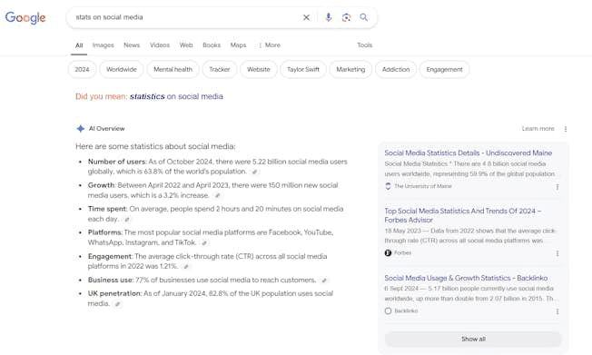 Google Search - AI Optimization