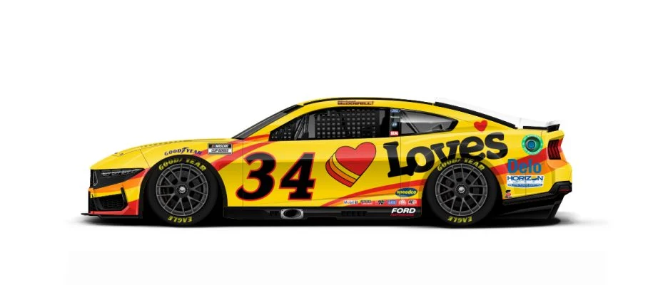 Michael McDowell will drive the No. 34 Love's Travel Stops Ford.