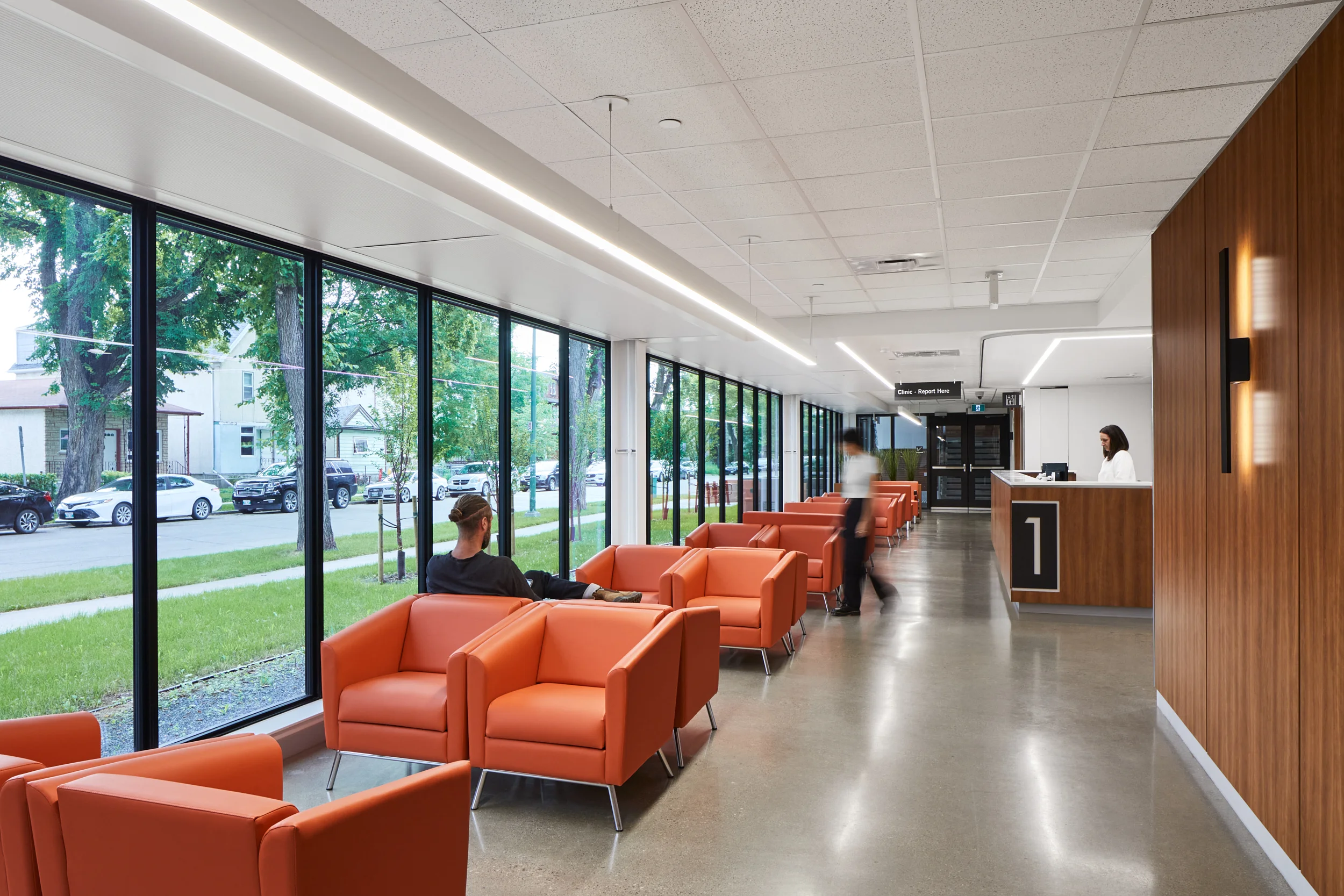 Modern custom hospital with premium windows and doors installed by WD Craftline.