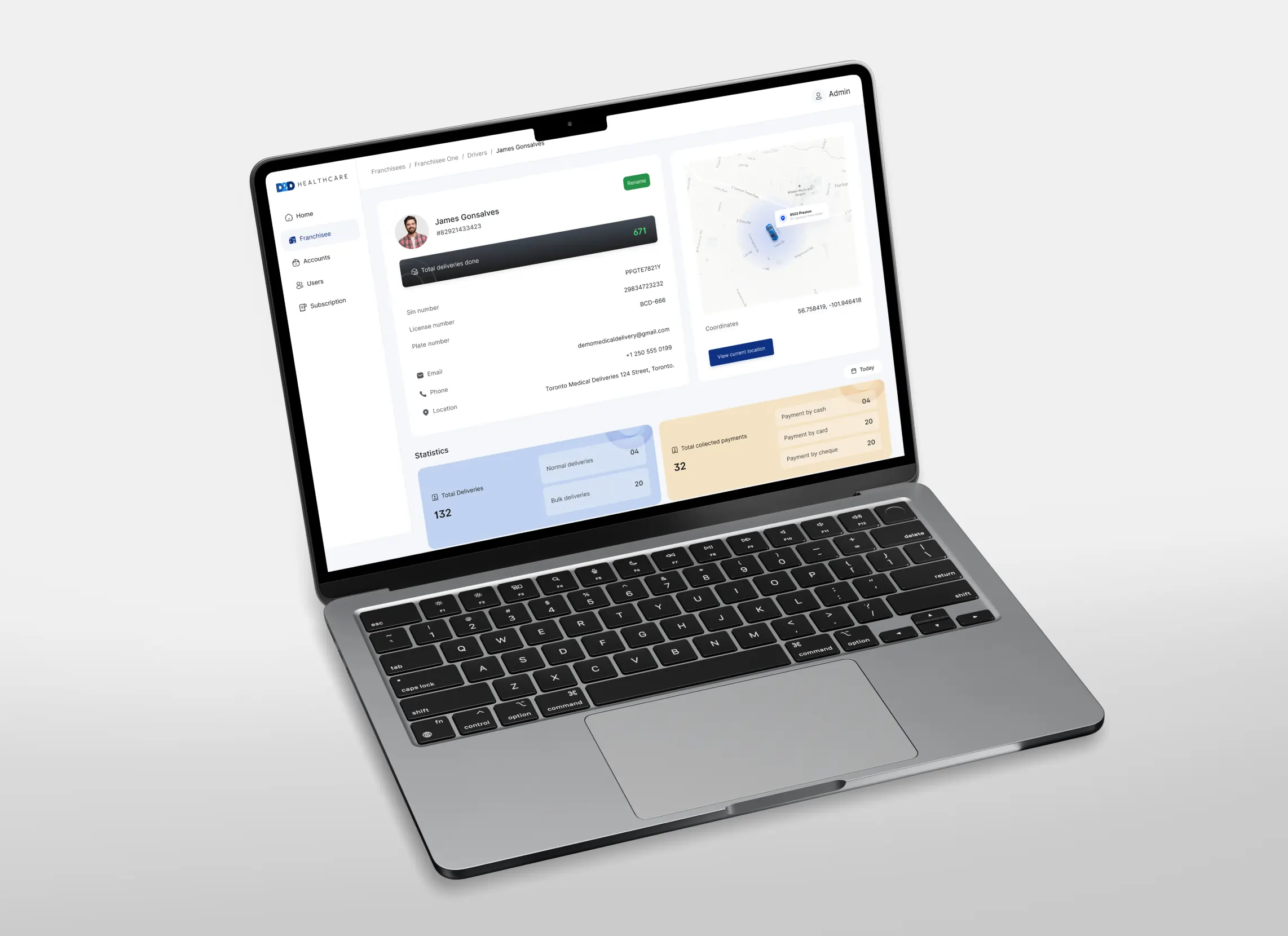 3d low-poly illustration of a globe