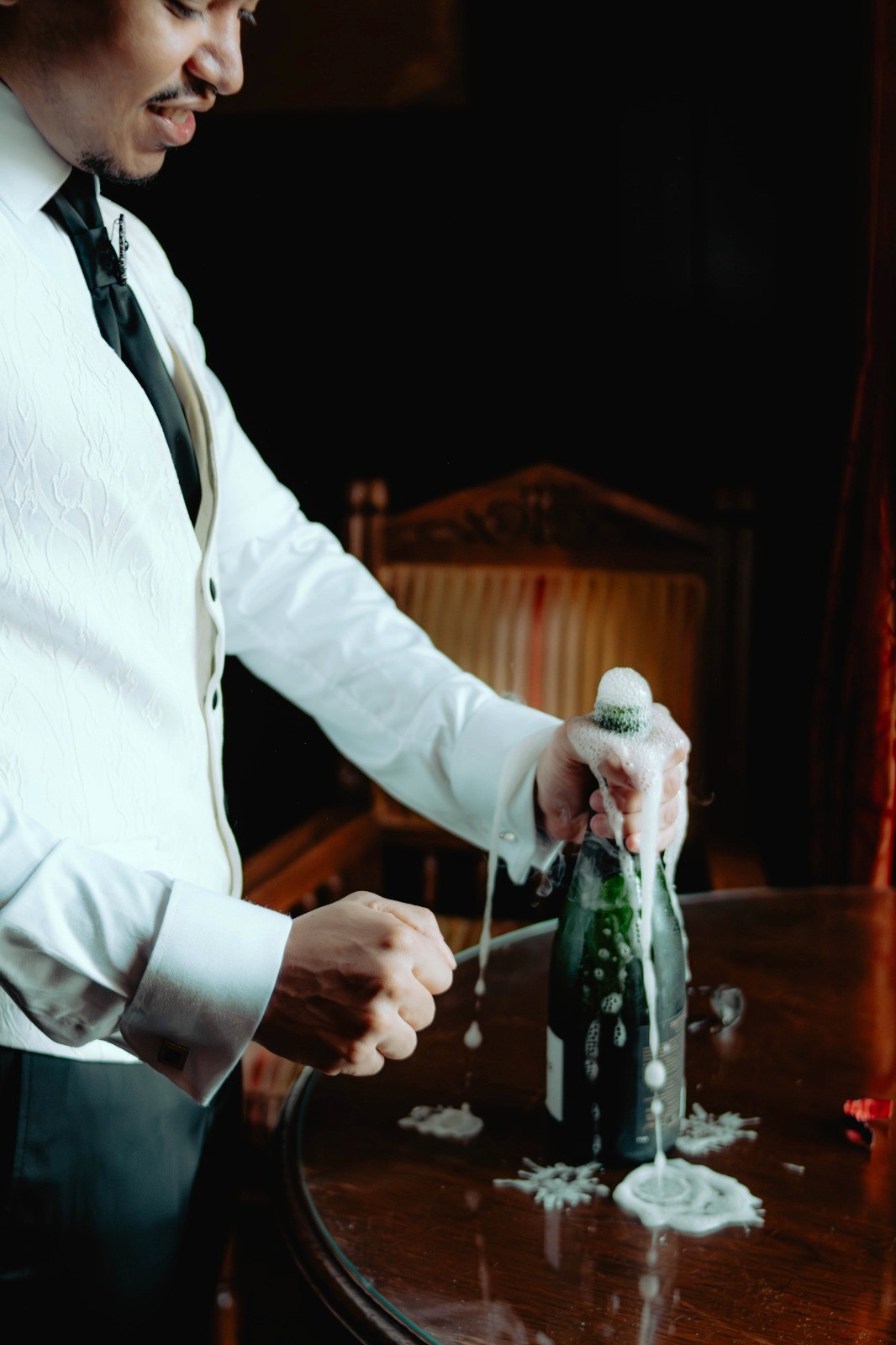 Close-up portrait capturing subtle facial details and mood