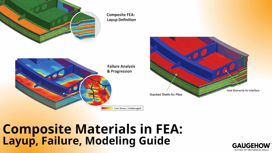 Composite FEA layup, failure, and modeling overview