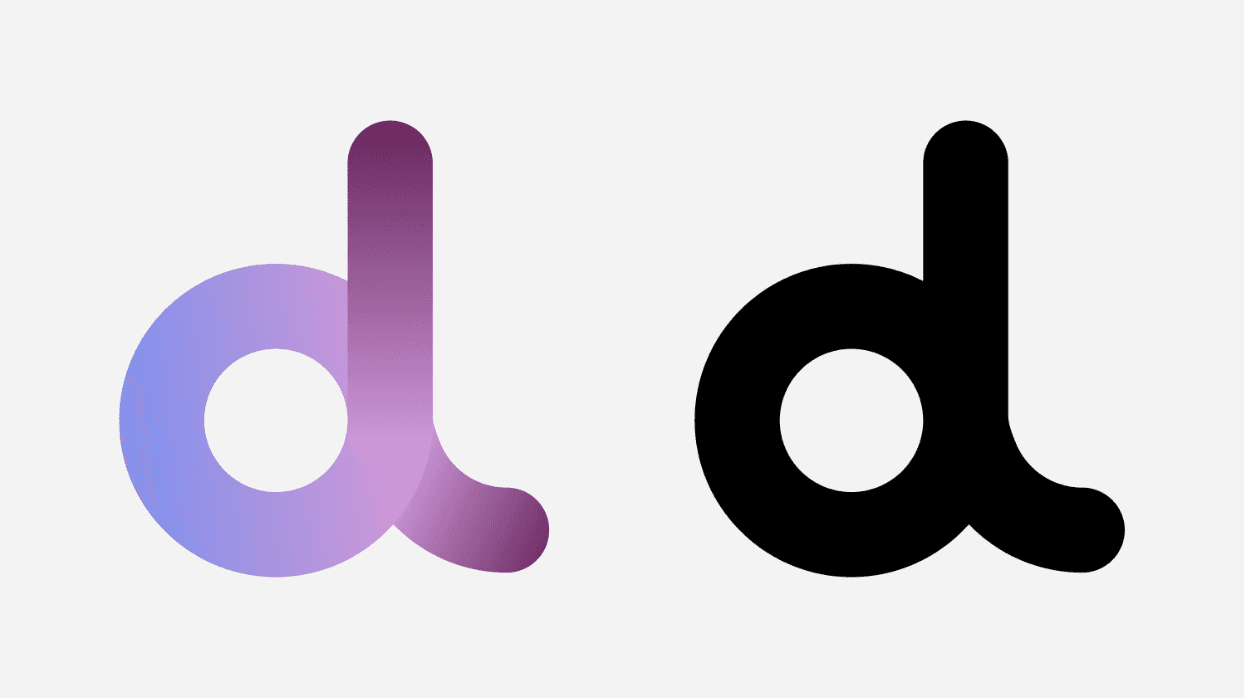Two versions of the disciplina logo: one in color and one in black and white
