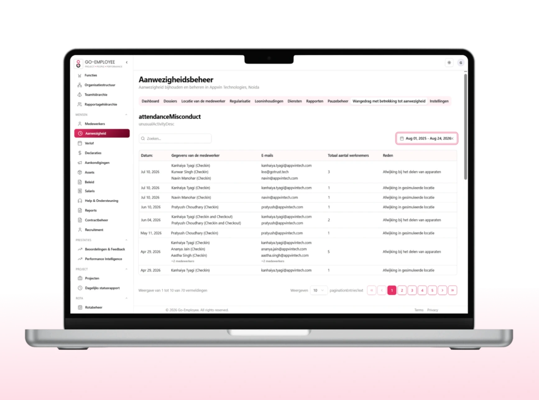 Attendance Misconduct Detection