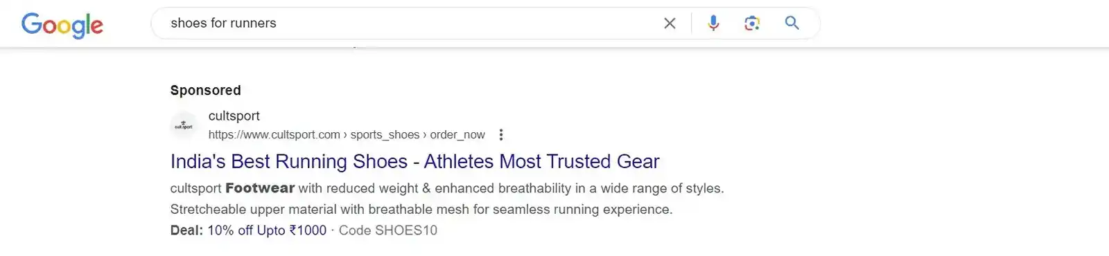 Shoes For Runners Ad