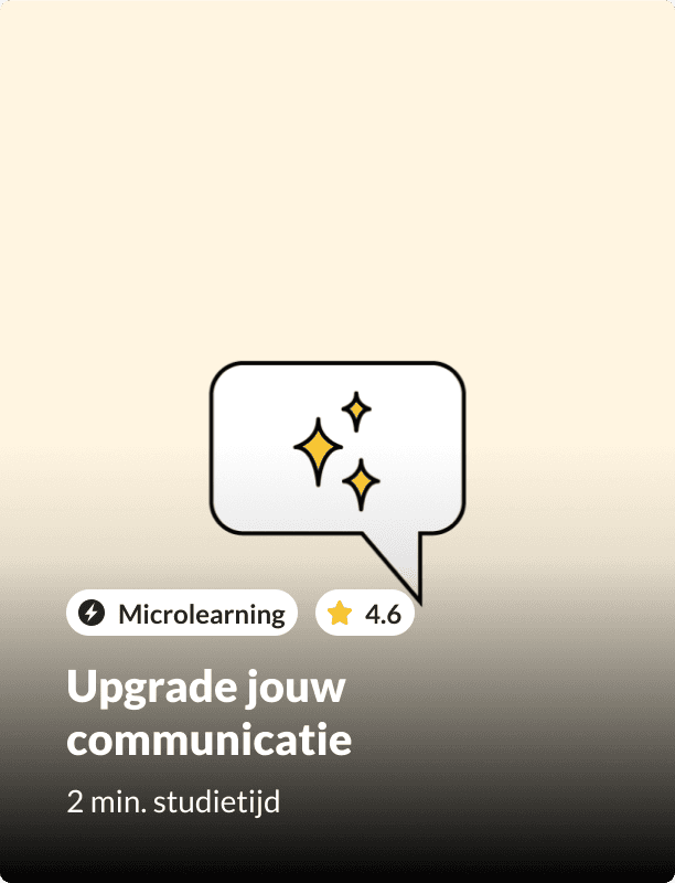 Learning - Upgrade jouw communicatie