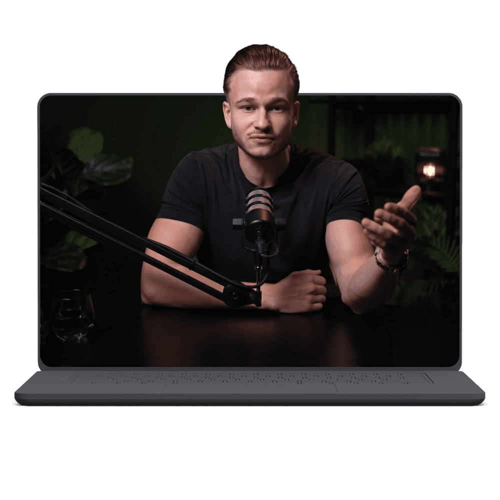 Max van der Wal nimmt ein Videokurs auf