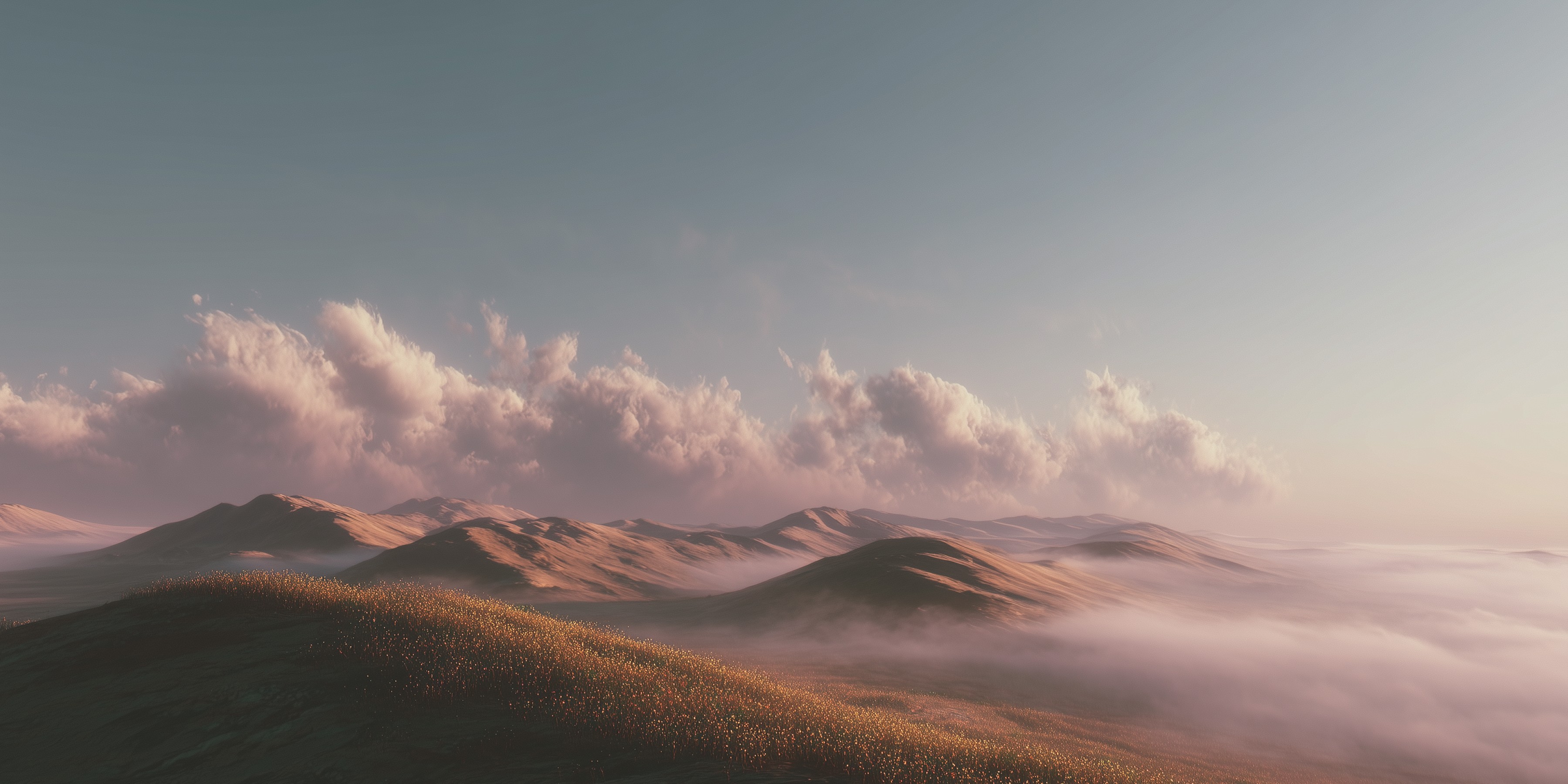 wildflower-hills-and-rolling-mountains-with-clouds-in-sky