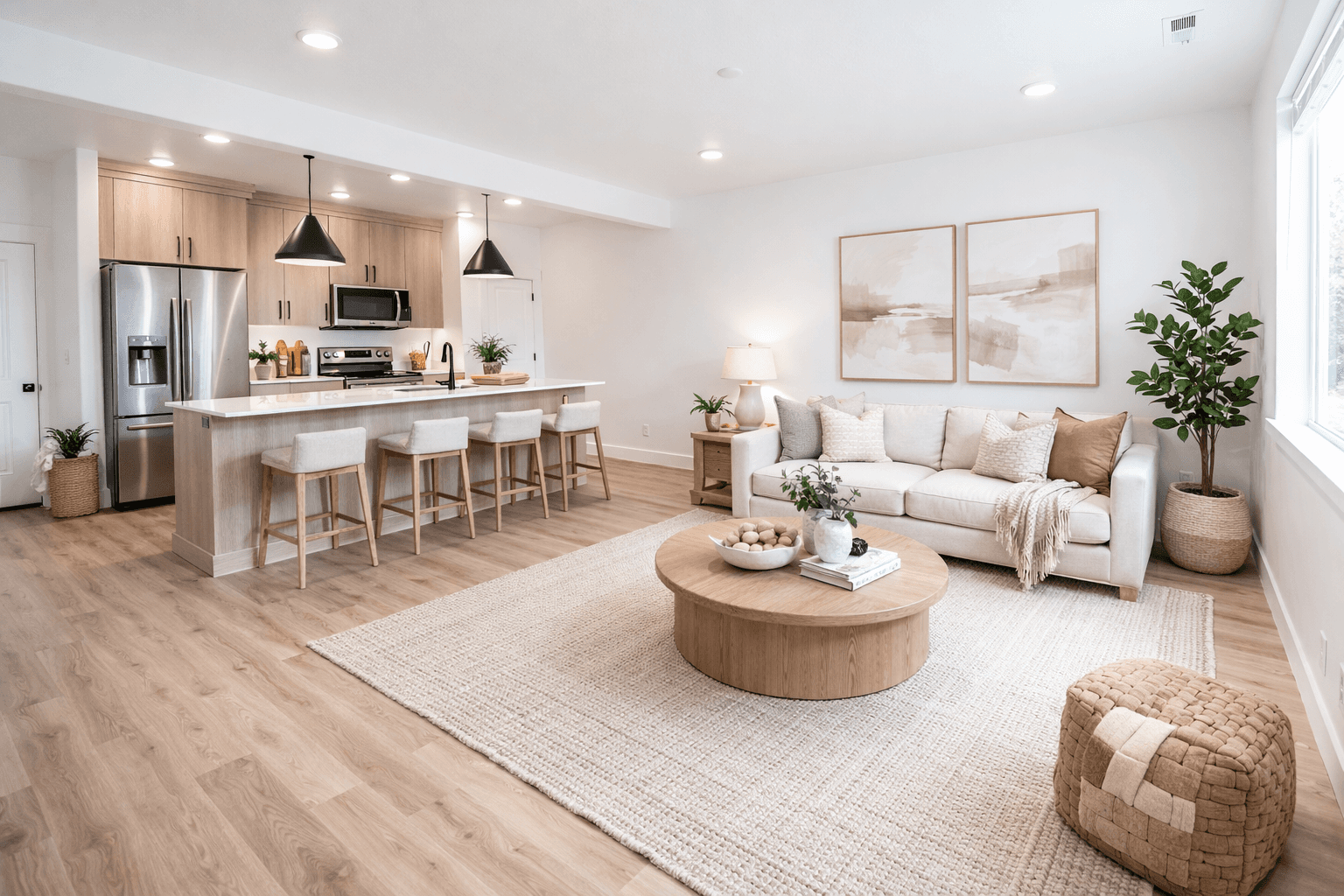 Summit floor plan kitchen and dining area