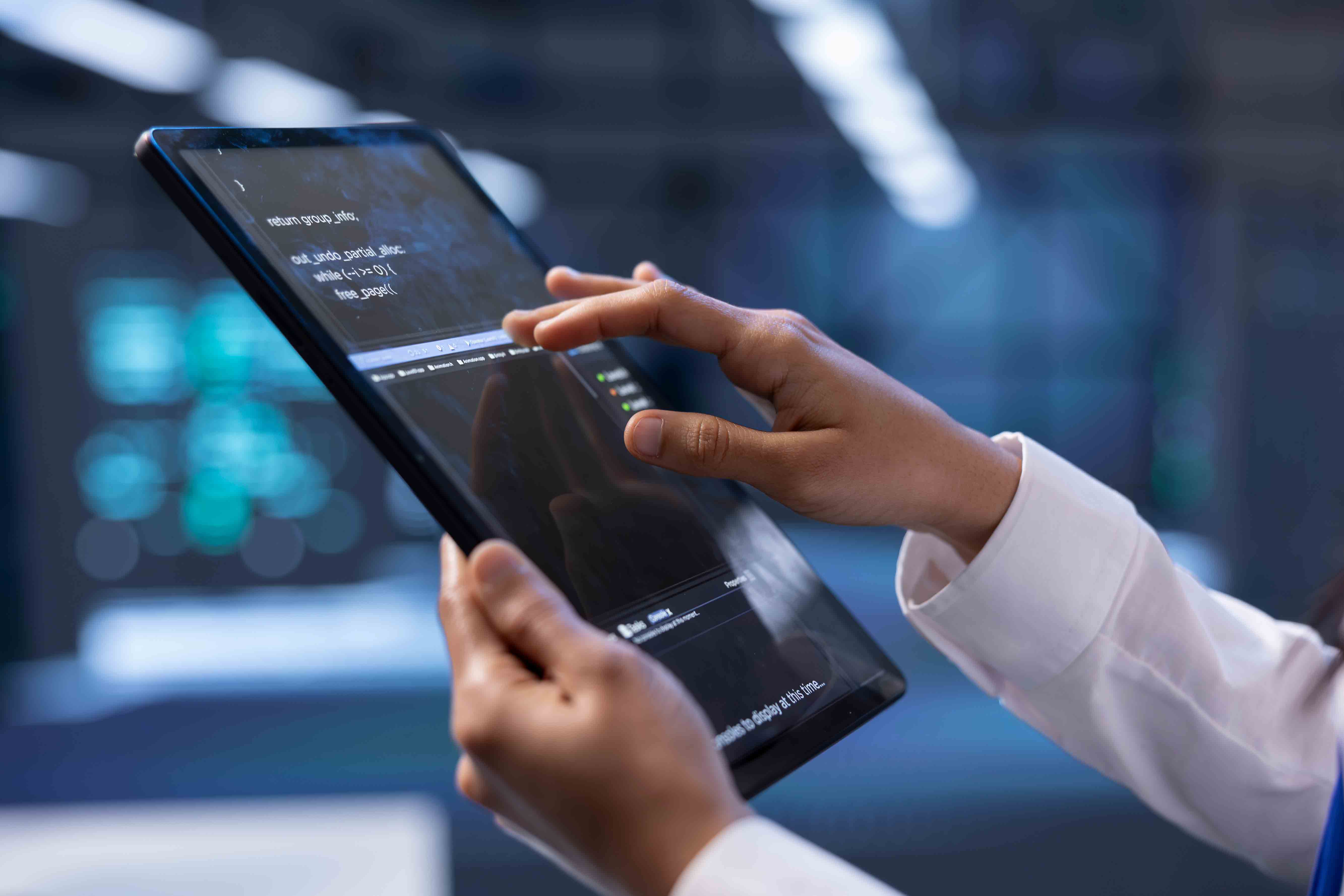 Woman Using Laptop