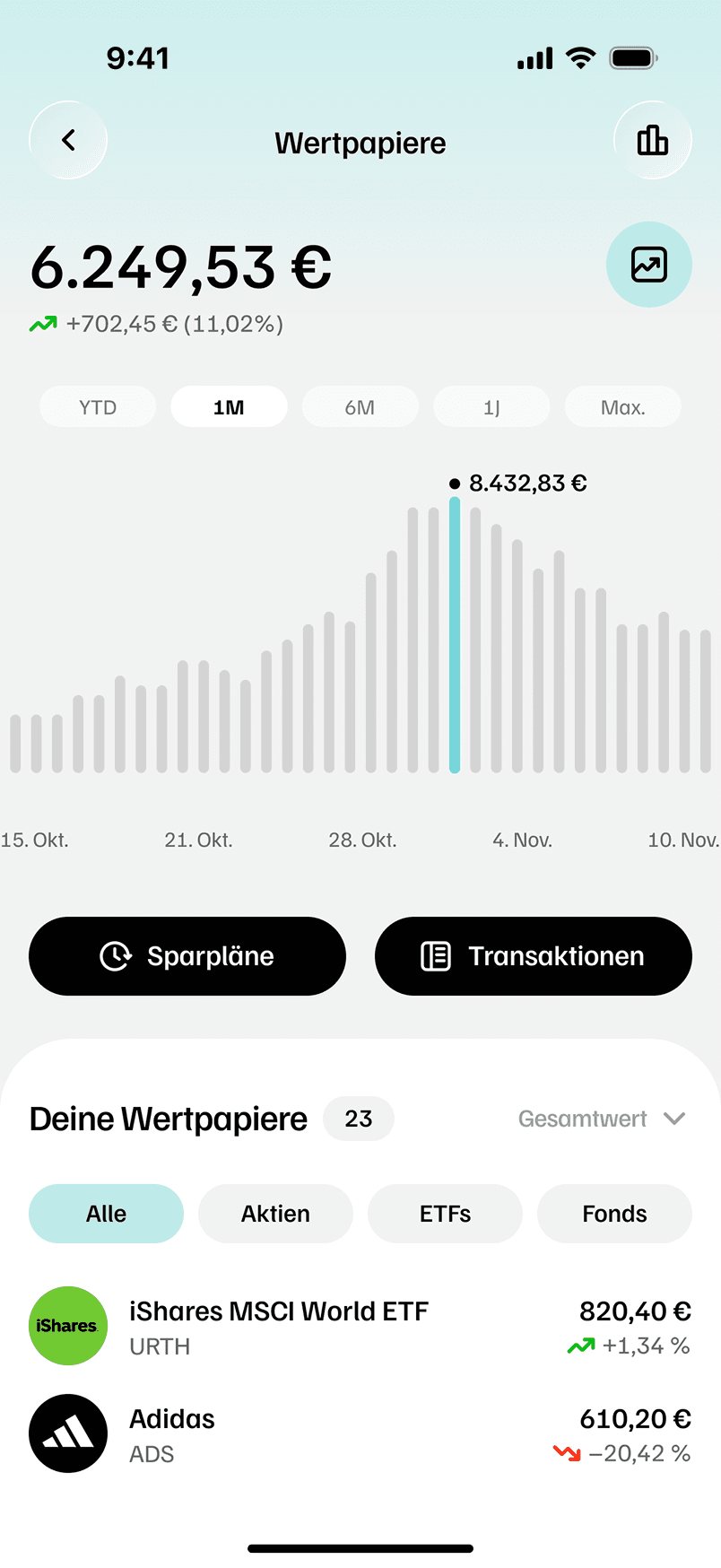 Banking App Screen Mockup