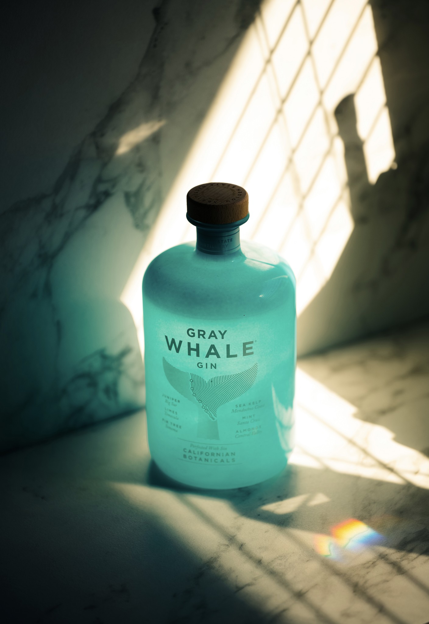 Gray Whale Gin Moody Lighting Shot