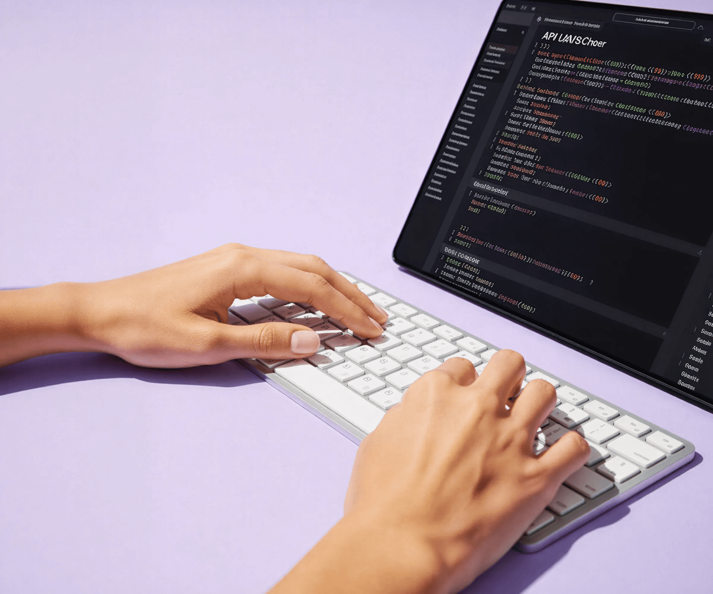 Typing with keyboard