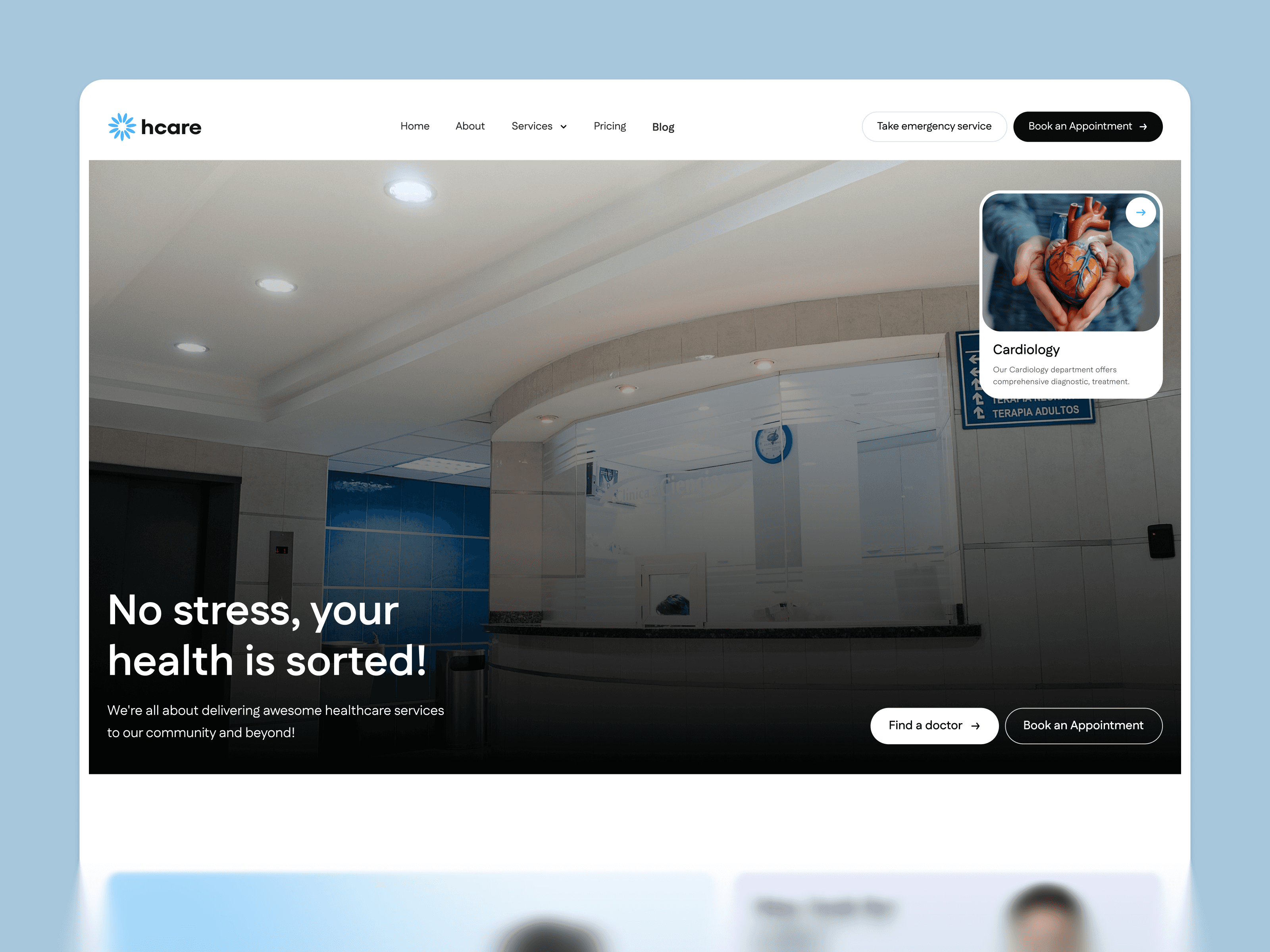 Healthcare, Clinics & Wellness Framer Template