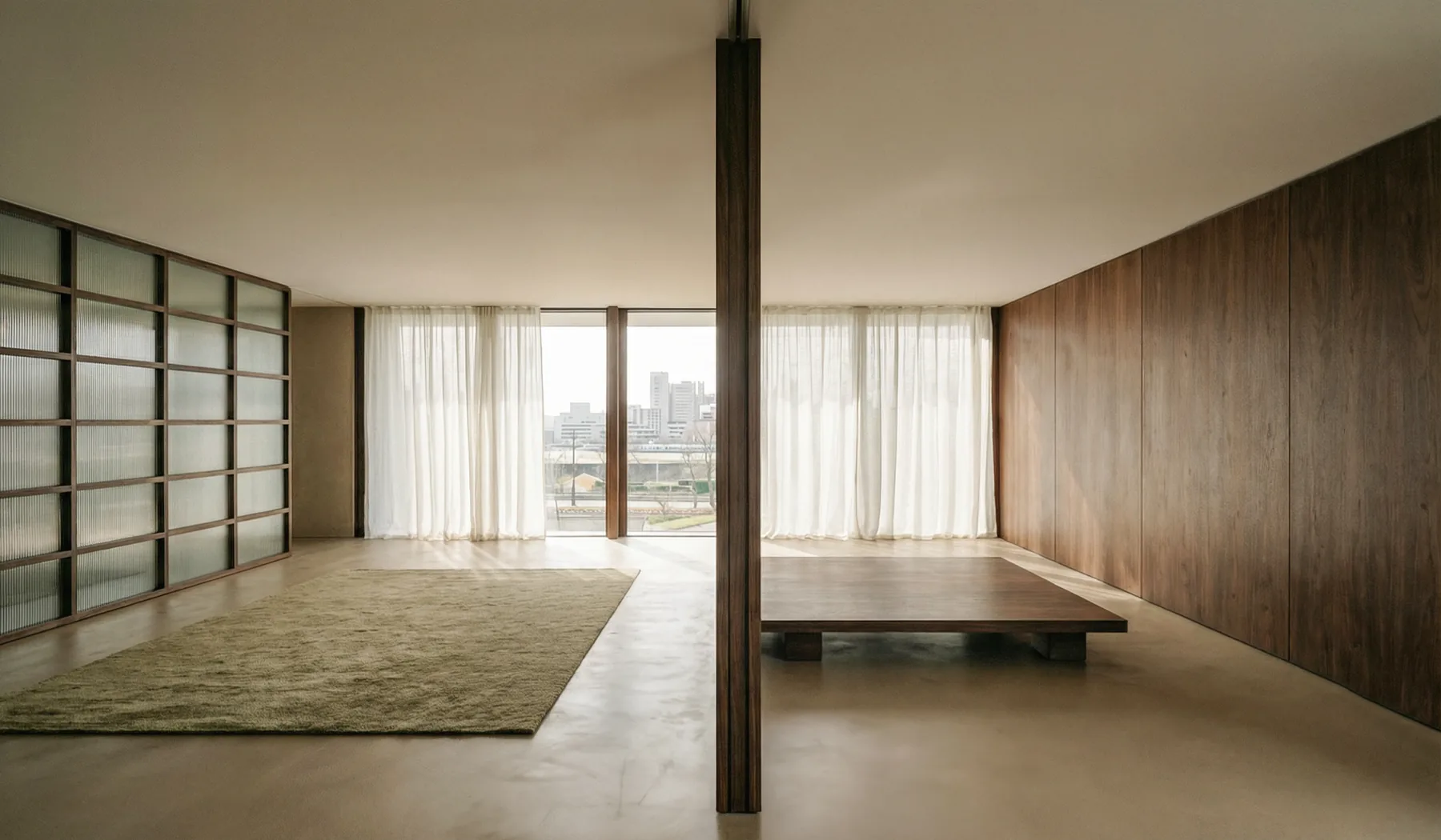 Landscaped courtyard with building and Thames waterfront beyond — 180 The Thames