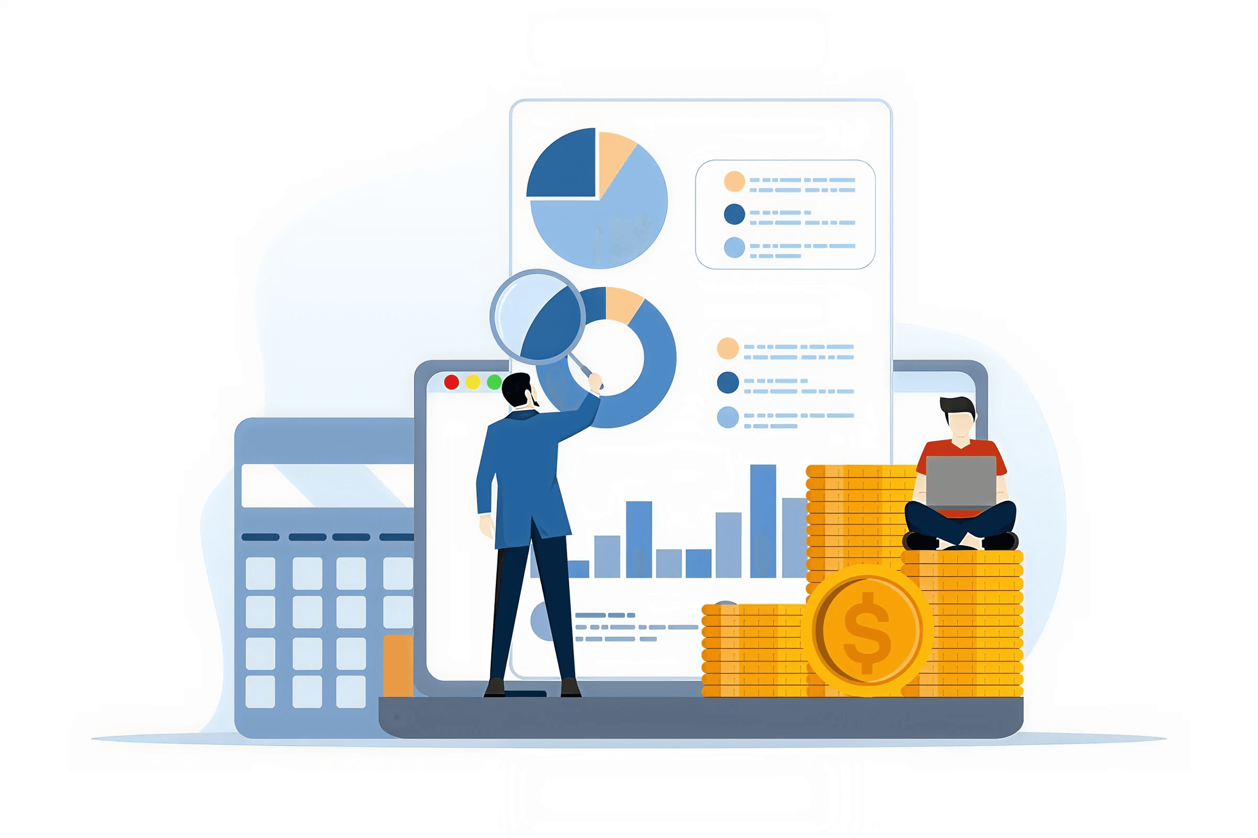 ilustratie concept sistem de contabilitate digitala