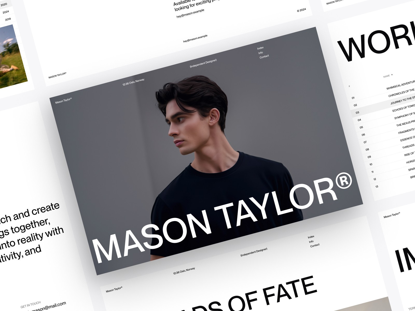 Mason — 作品集网站设计灵感