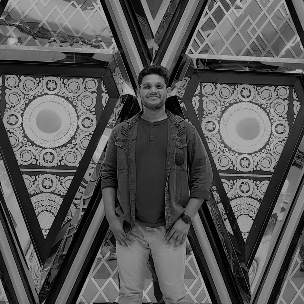 Black and white portrait of a man