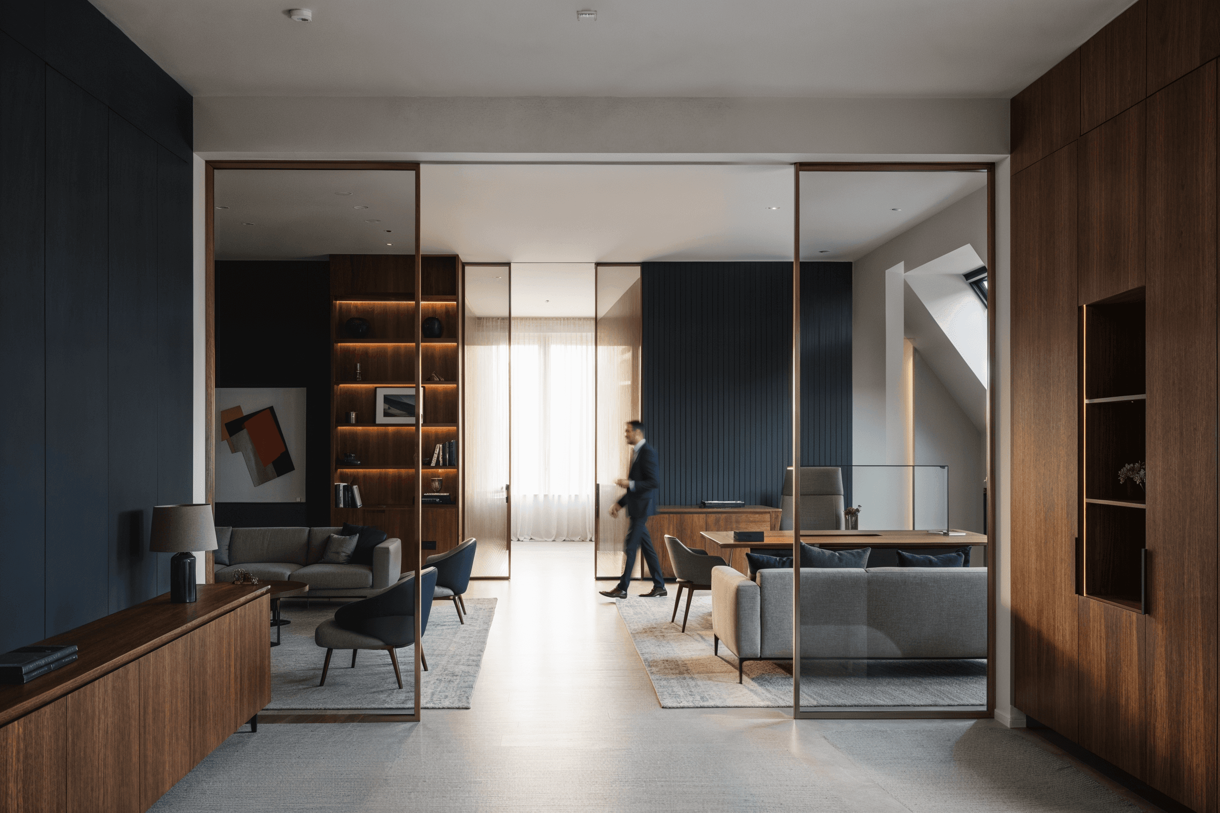 escritorio de advocacia com arquitetura contemporanea e moderna